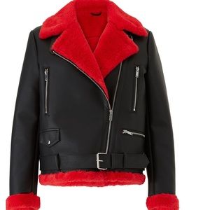 Debt Debo Faux Fur Leather Jacket